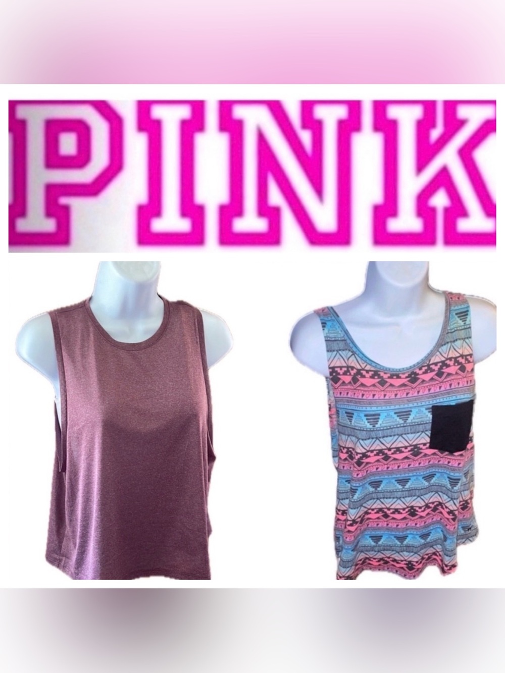 VS PINK Athletic Tank Tops